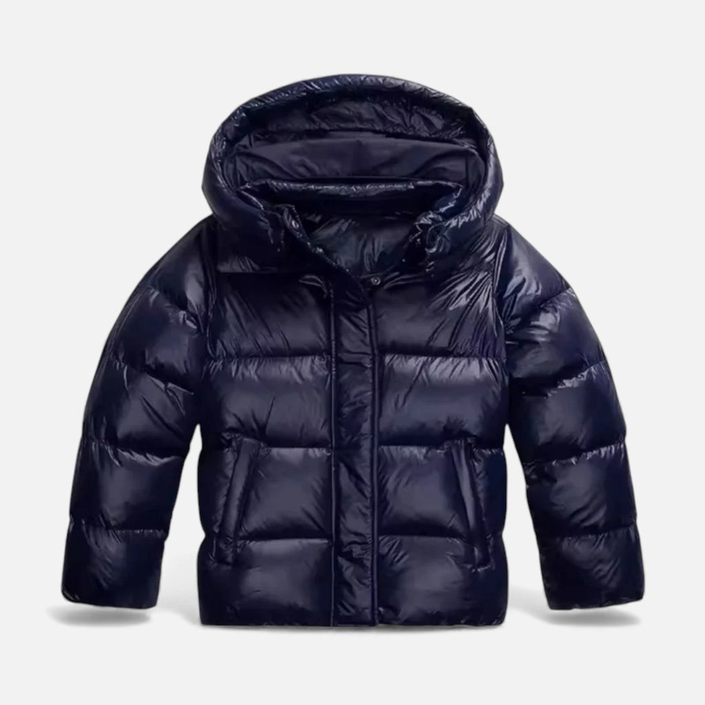 Chaqueta de invierno gruesa con capucha retro para mujer
