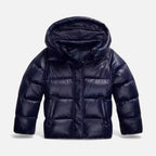Chaqueta de invierno gruesa con capucha retro para mujer