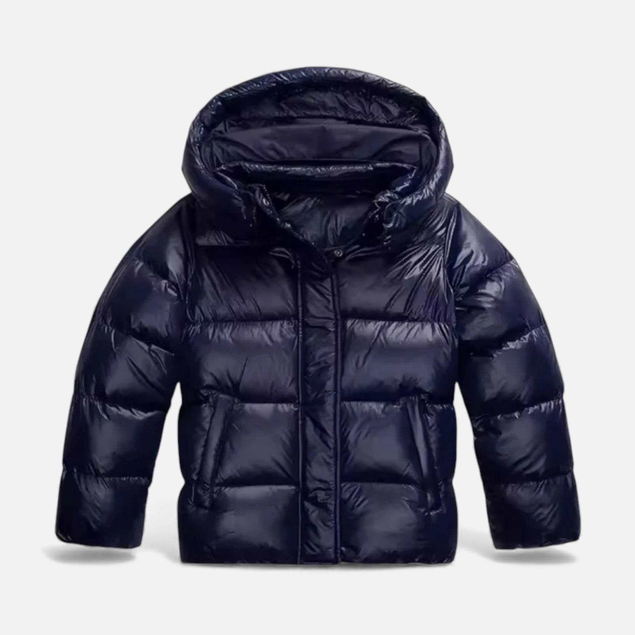Chaqueta de invierno gruesa con capucha retro para mujer
