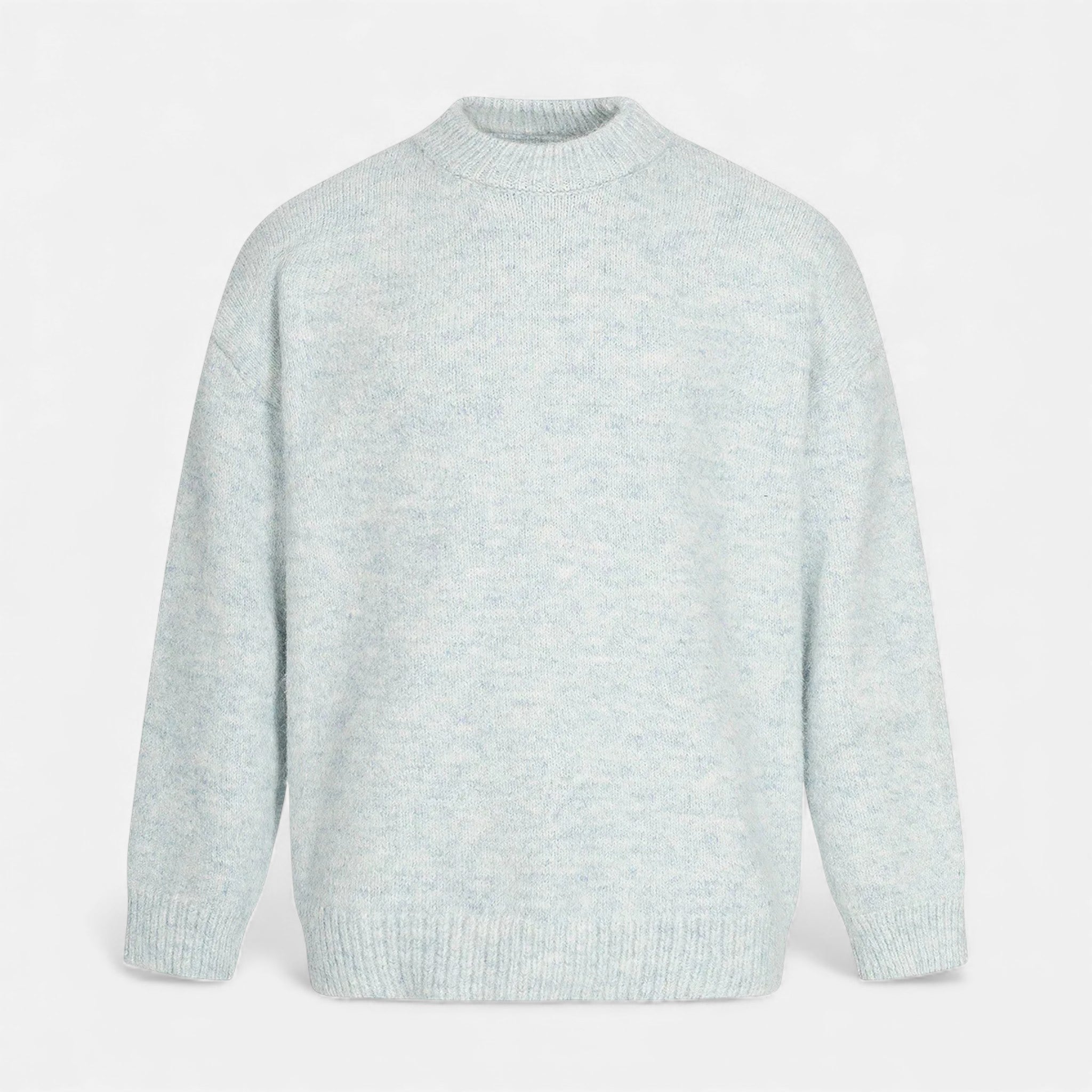 Men's Wool-Effect Crew Neck Sweater