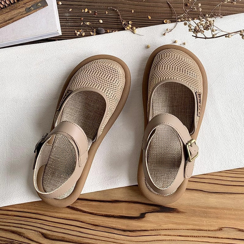 Sandalias anchas ajustables con amortiguación