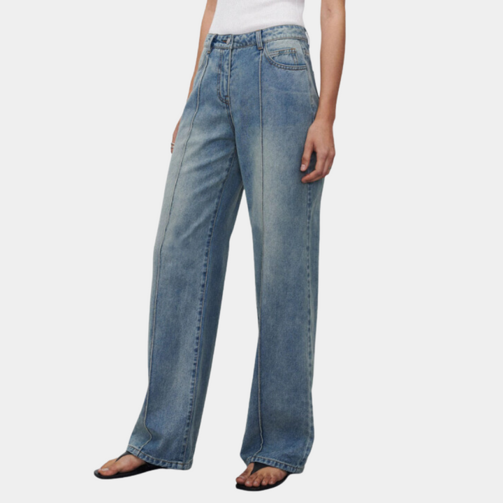Casual Denim Everyday Straight Leg Jeans for Women