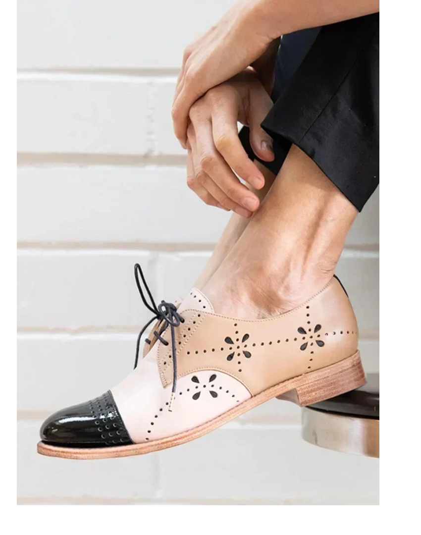 Contrast Two-Tone Loafers