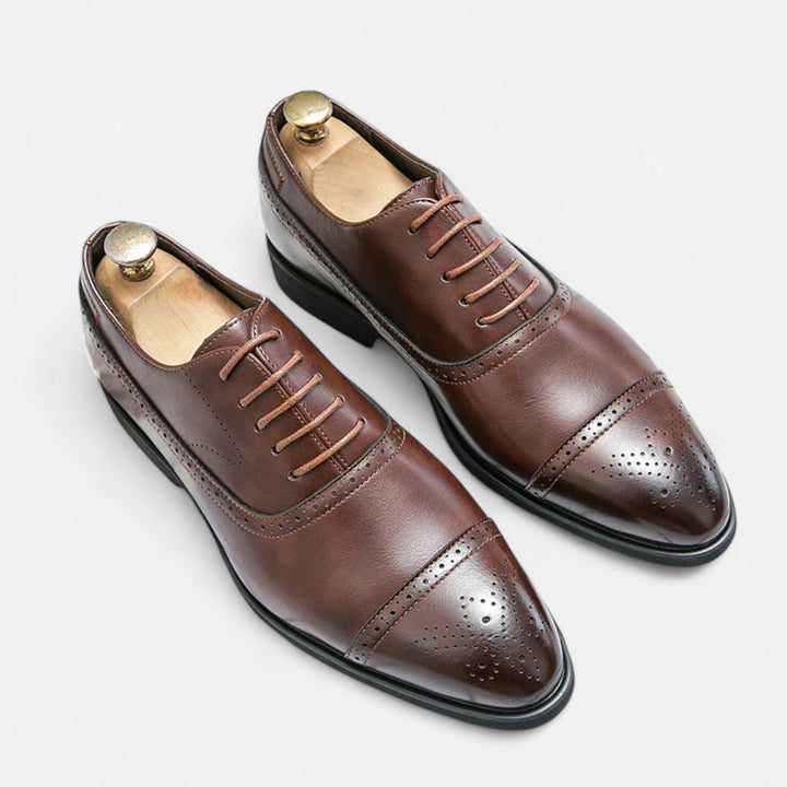 Zapatos formales tallados para hombre con suela antideslizante