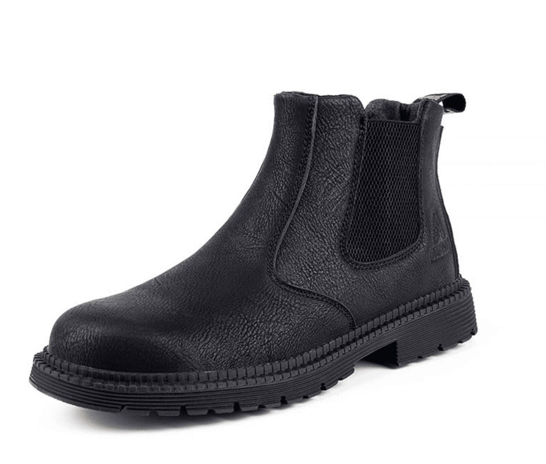 Łatwe do wsunięcia skórzane eleganckie męskie buty Chelsea