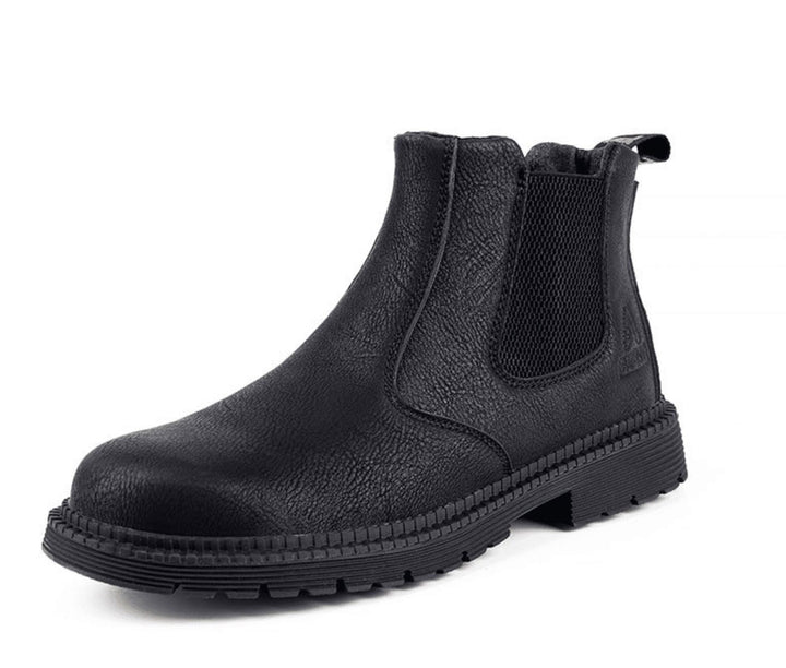 Łatwe do wsunięcia skórzane eleganckie męskie buty Chelsea