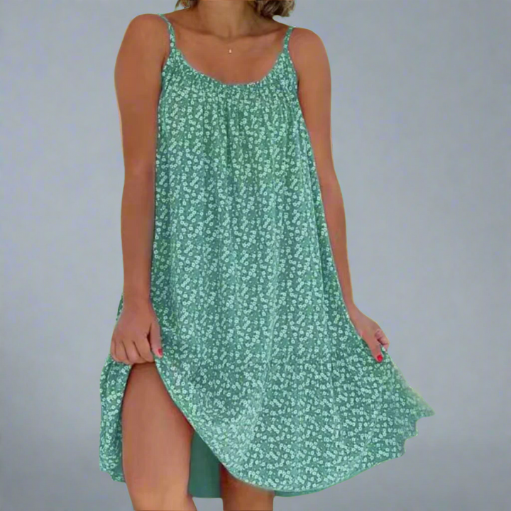 Women's Modern Floral Breezy Camisole Summer Dress