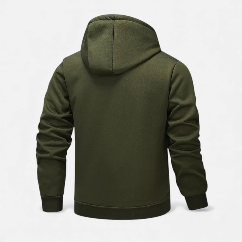 Men’s Fleece-Lined Winter Hoodie Jacket