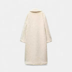 Cappotto Teddy lungo doppiopetto da donna