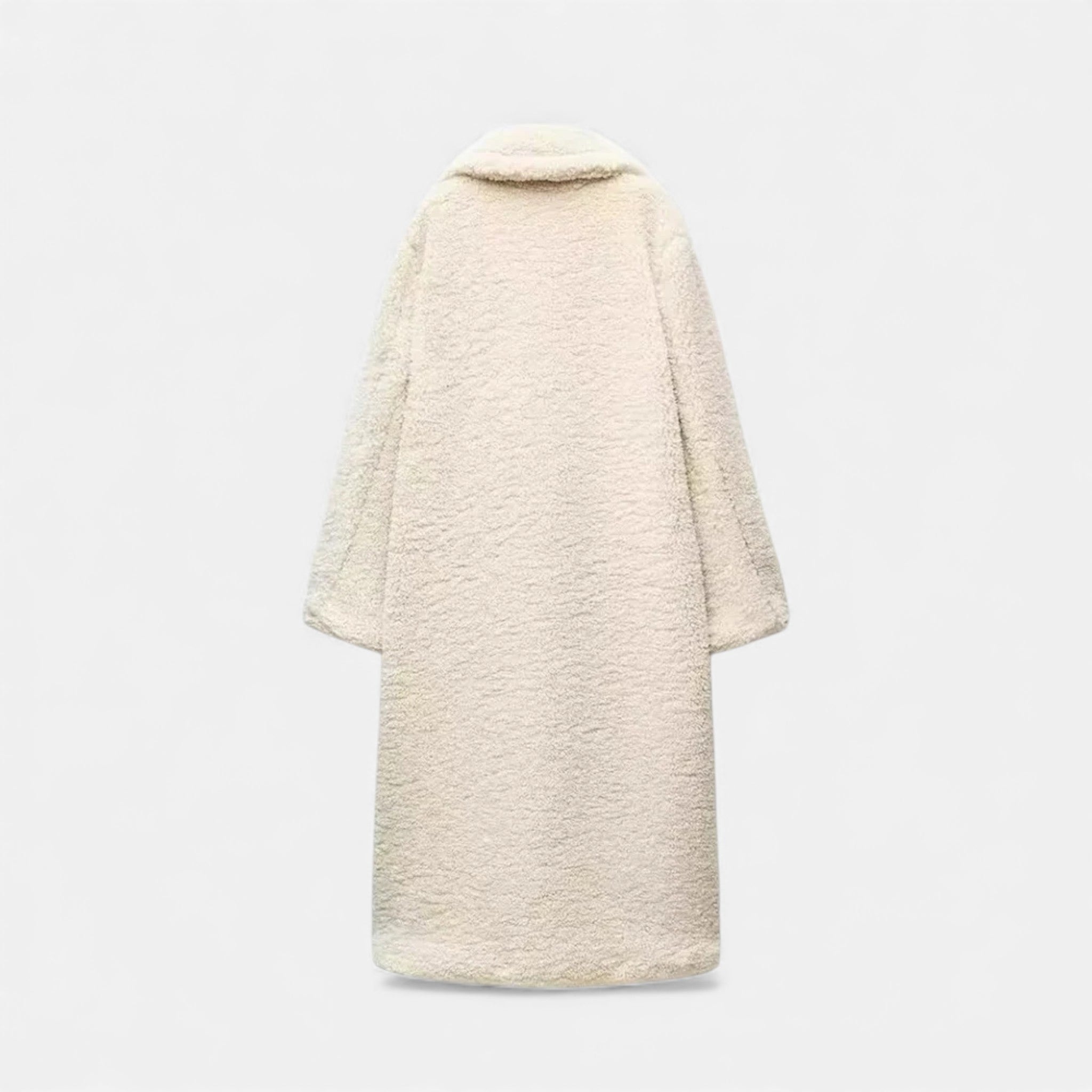 Cappotto Teddy lungo doppiopetto da donna