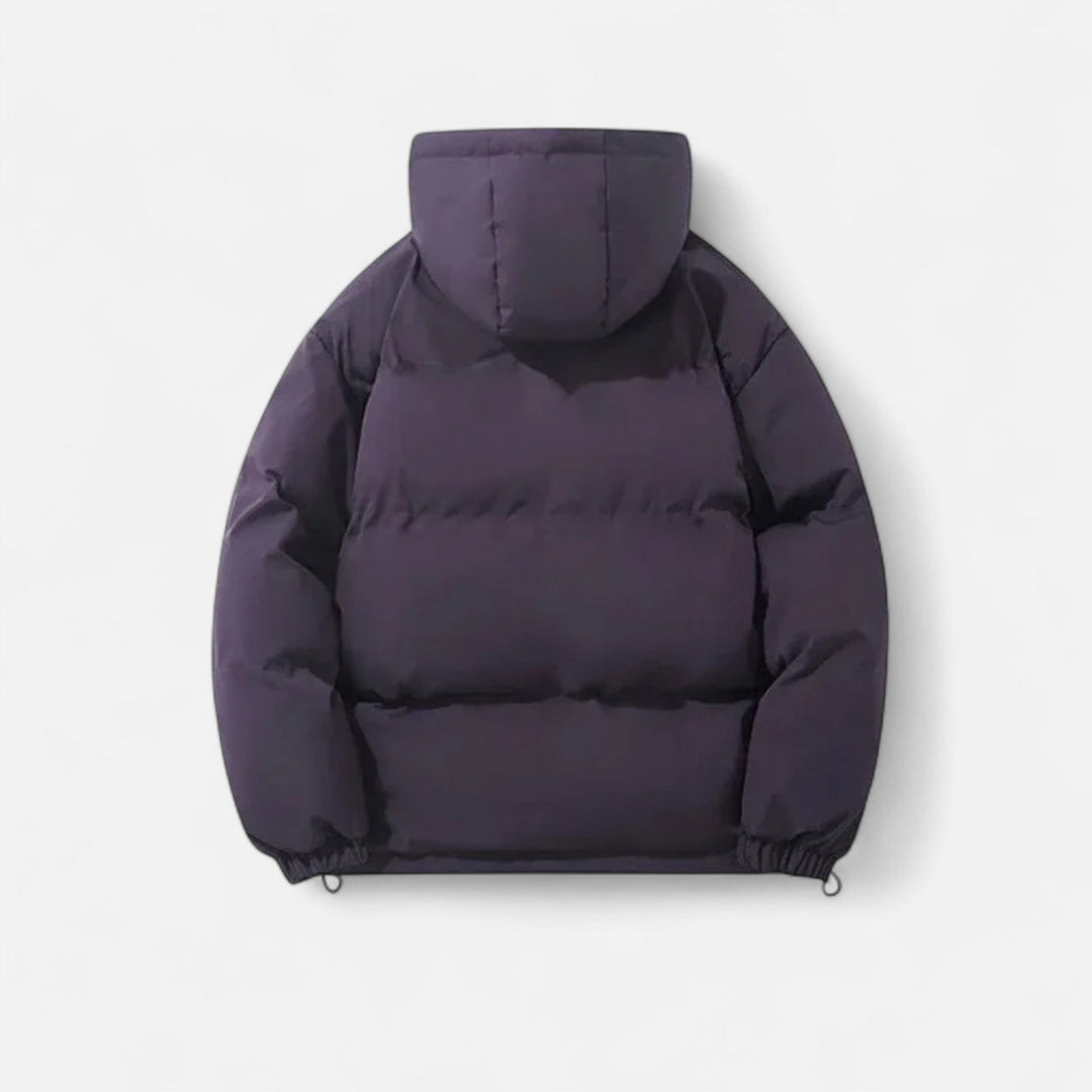 Chaqueta acolchada con capucha versátil para hombre y mujer para meses fríos