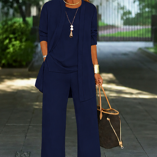 Cardigan and Relaxed Pants Set