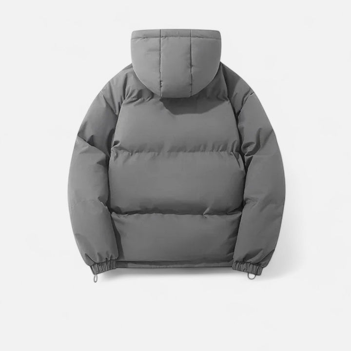 Chaqueta acolchada con capucha versátil para hombre y mujer para meses fríos