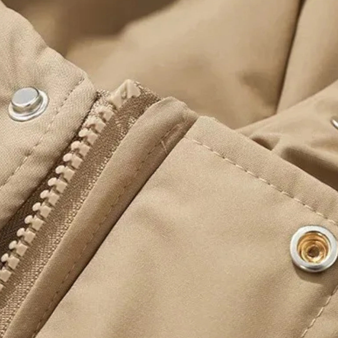 Chaqueta acolchada con capucha versátil para hombre y mujer para meses fríos