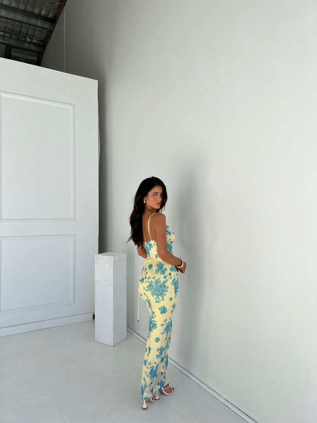 Wedding Guest Elegant Floral Maxi Dress