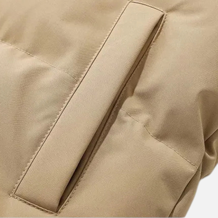 Chaqueta acolchada con capucha versátil para hombre y mujer para meses fríos