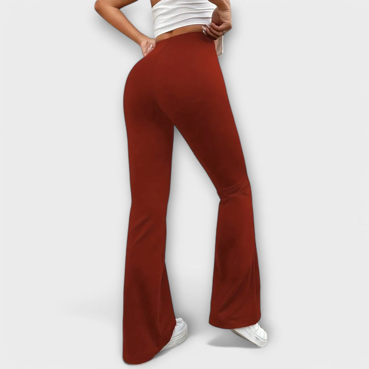 Relaxed Flared Leg Pants