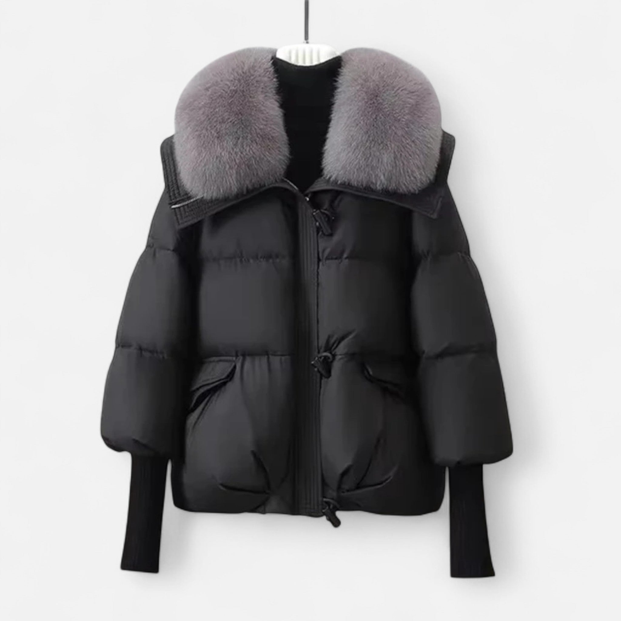 Women's Fur-Collar Down Cotton Jacket