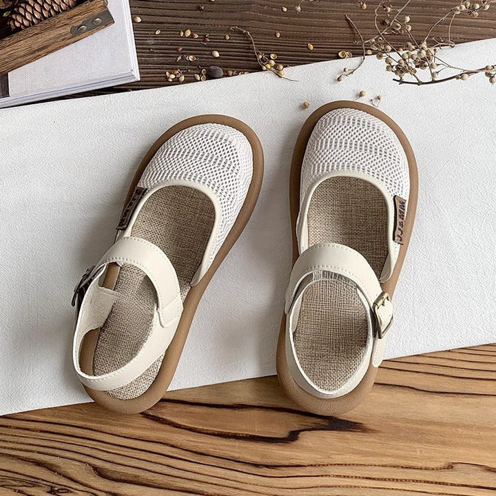 Sandalias anchas ajustables con amortiguación