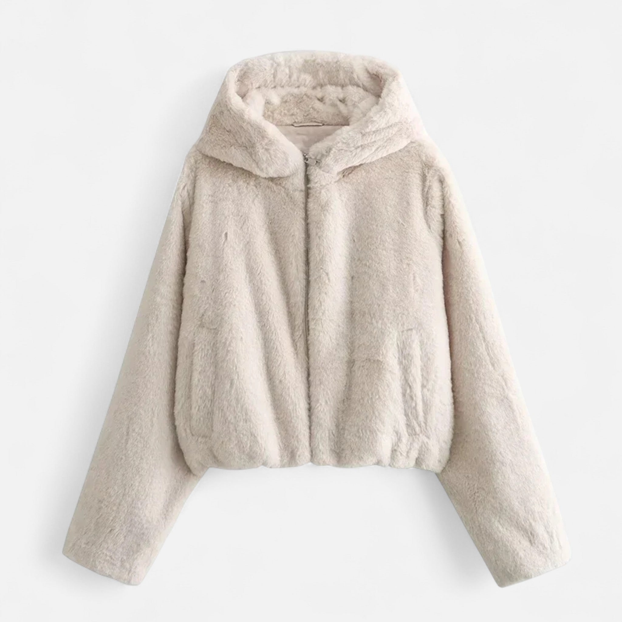 Cappotto Donna con Cappuccio in Pelliccia Sintetica – Comfort Invernale di Lusso