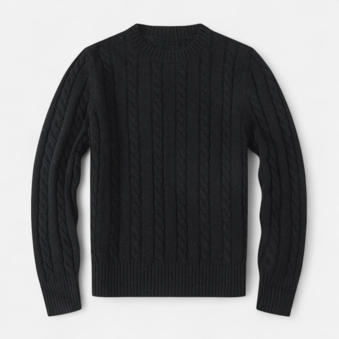 Maglione outdoor invernale senza tempo da uomo con collo rotondo