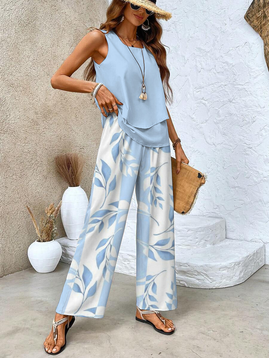 Conjunto de moda elegante de dos piezas