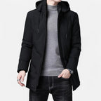 Parka con capucha para hombre de mezcla de algodón Heritage