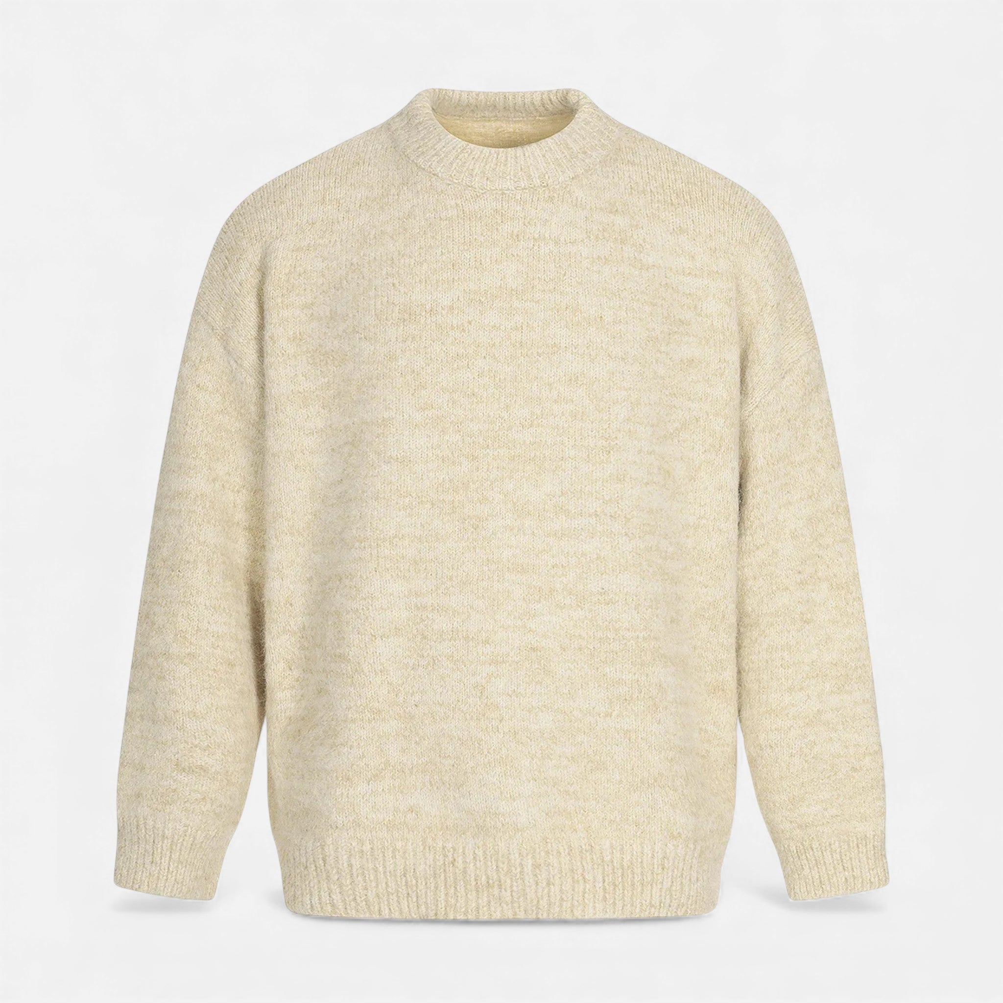 Men's Wool-Effect Crew Neck Sweater