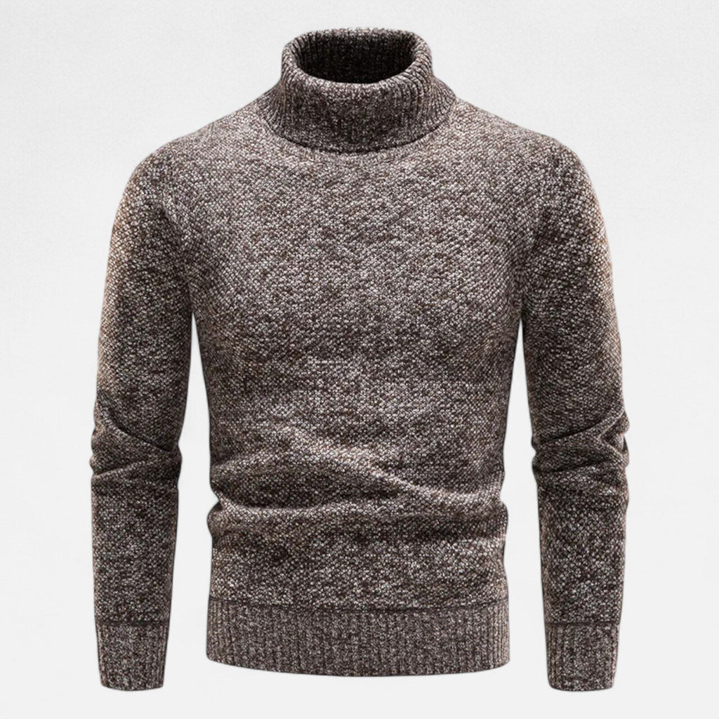 Suéter de cuello alto tejido para hombre – Calidez gruesa para el invierno