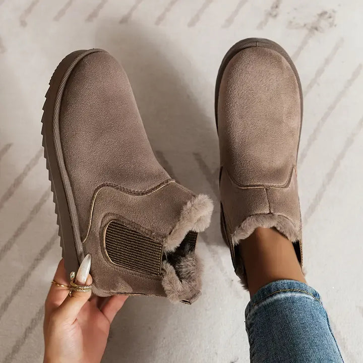 Solid Color Short Ankle Boots
