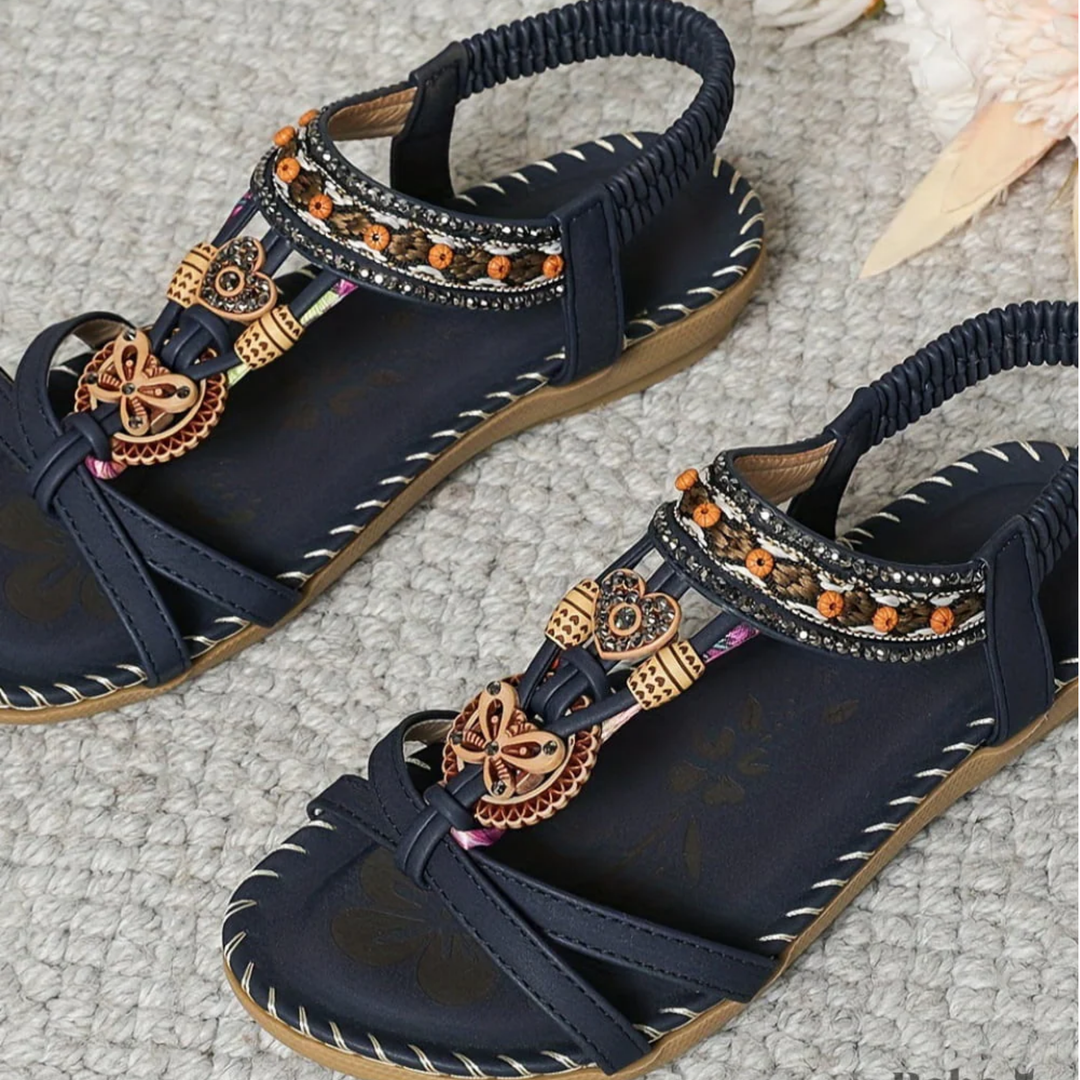 Sandalias cómodas y elegantes con punta abierta