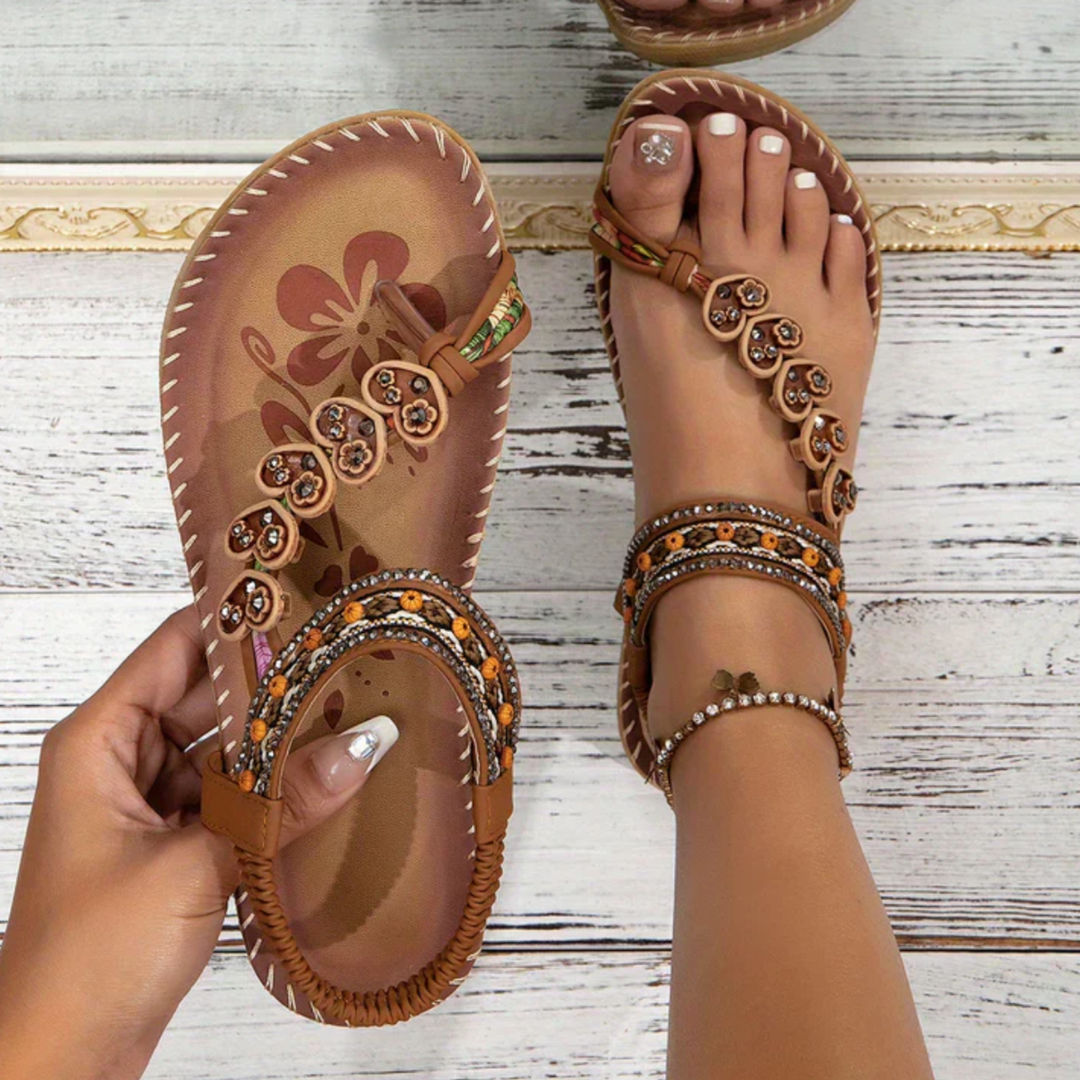 Sandalias cómodas y elegantes con punta abierta