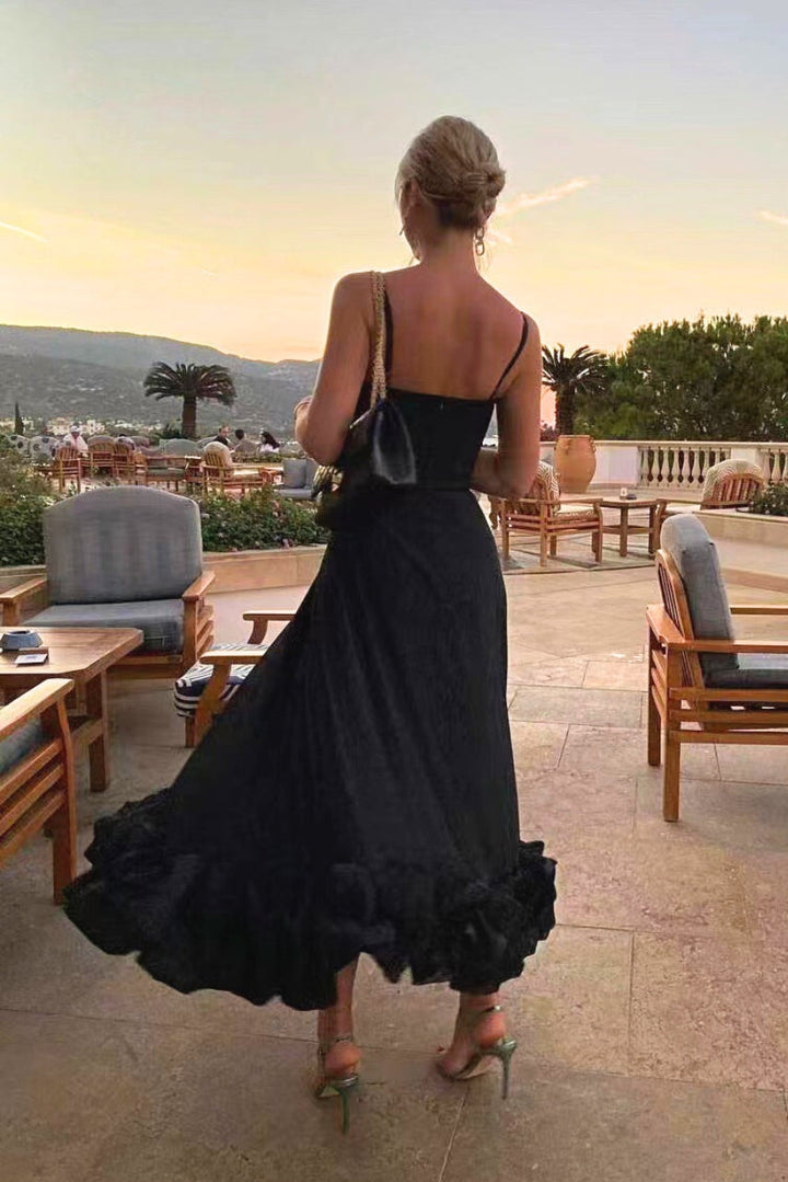 Vestido midi de noche para invitada de boda