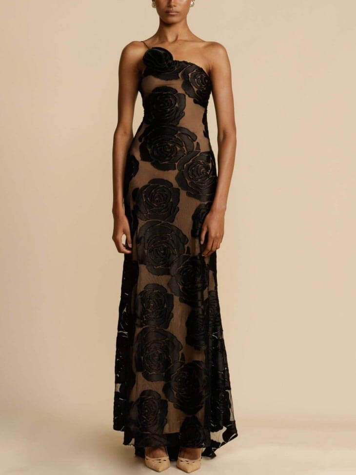 Vestido Maxi Floral para Invitadas a Bodas en Jardín