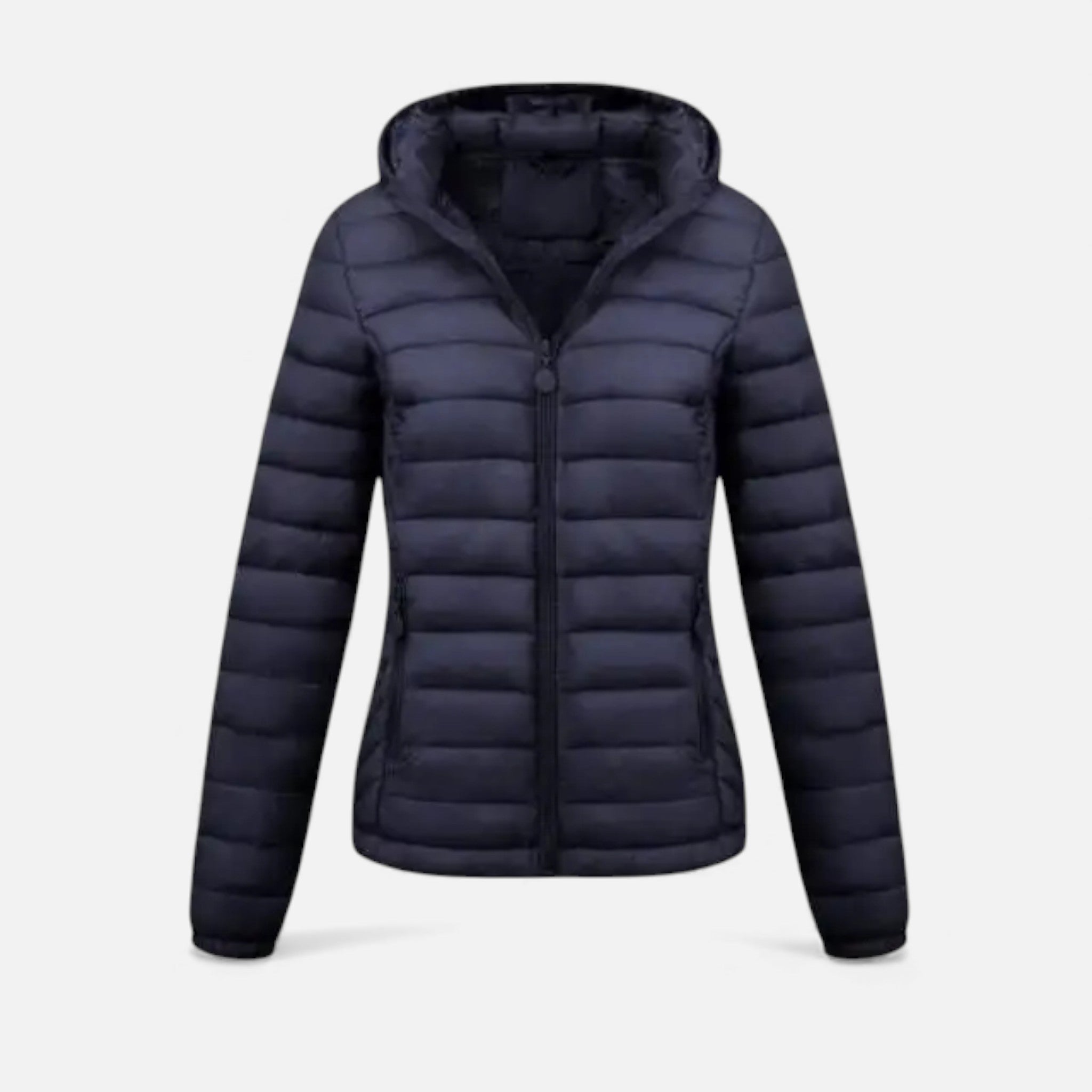 Giacca casual leggera con cappuccio da donna