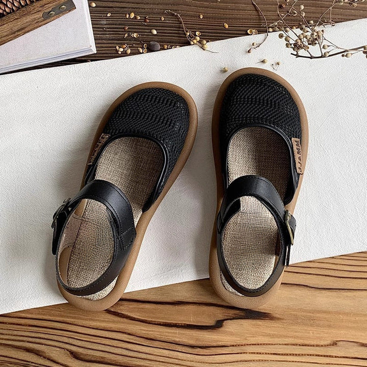 Sandalias anchas ajustables con amortiguación