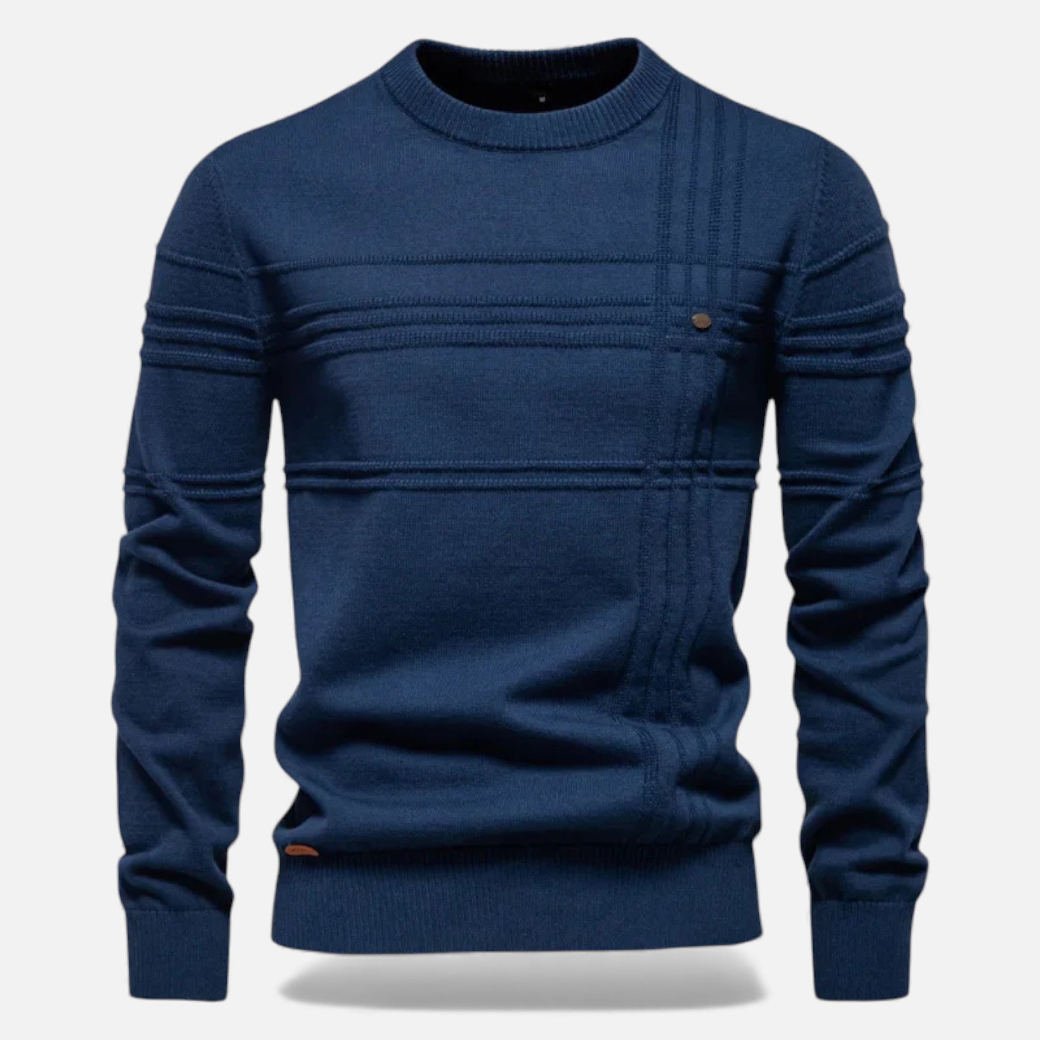 Men's Slim Fit Structured Knit Sweater