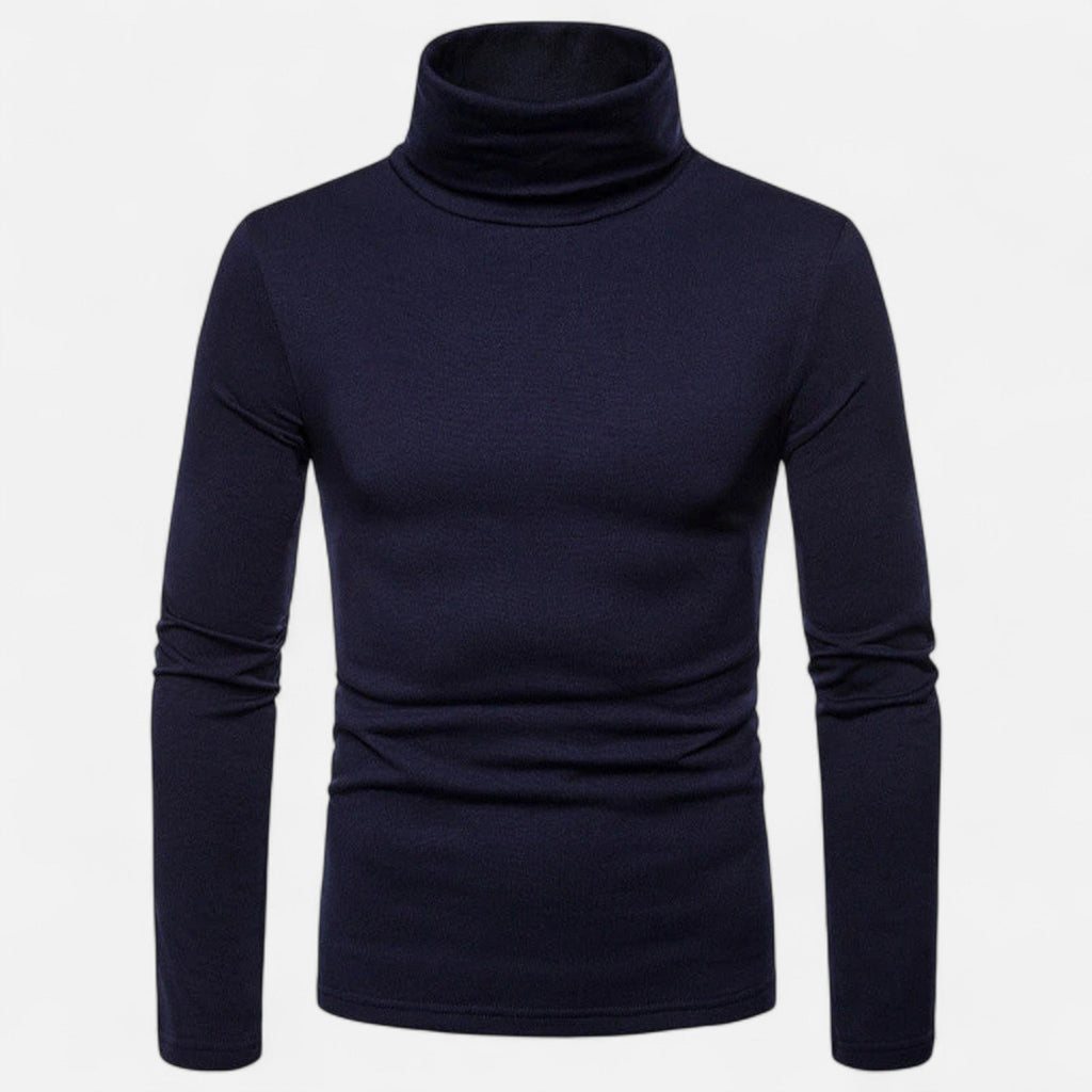 Suéter de cuello alto ajustado para hombre – Otoño Invierno elástico
