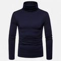 Suéter de cuello alto ajustado para hombre – Otoño Invierno elástico
