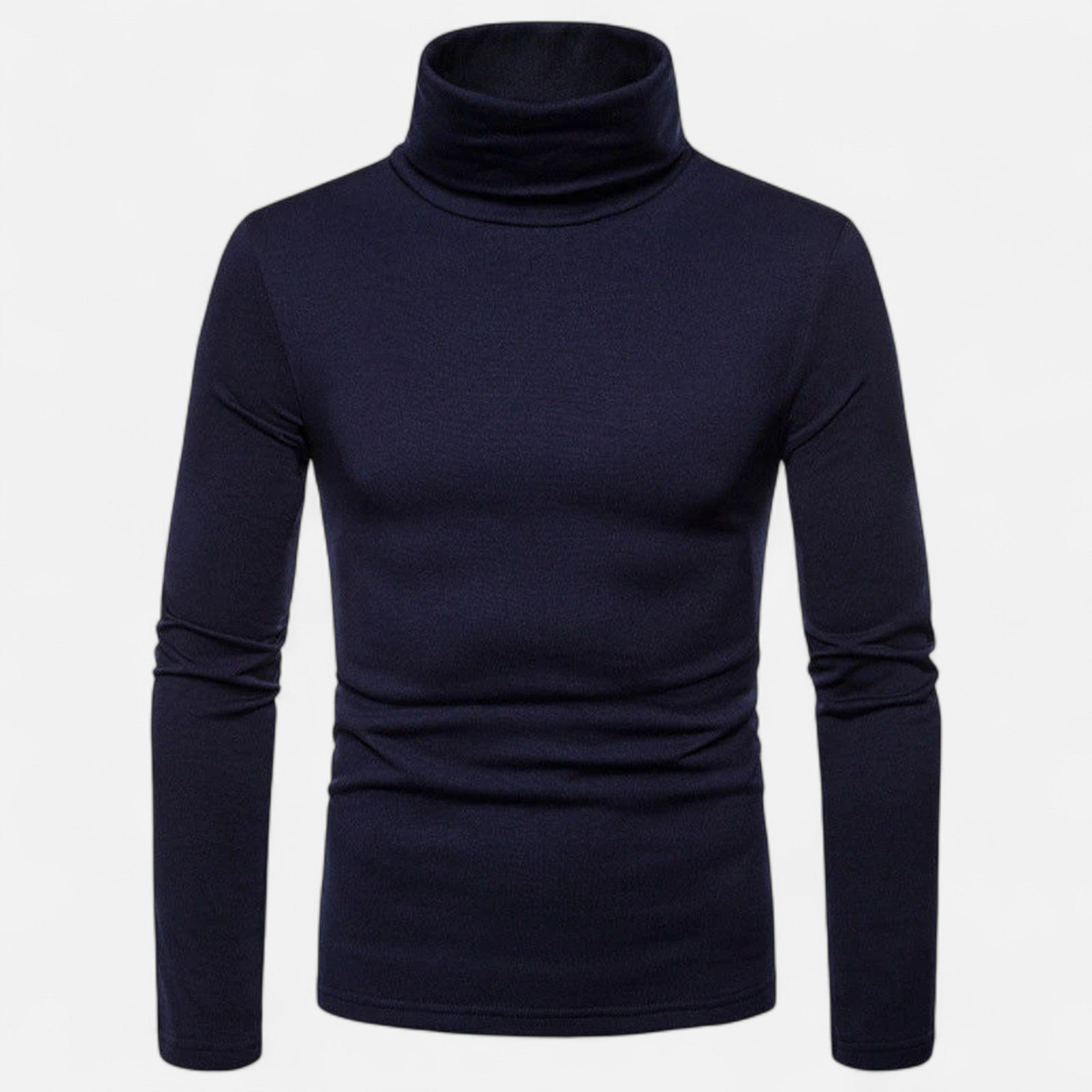 Suéter de cuello alto ajustado para hombre – Otoño Invierno elástico