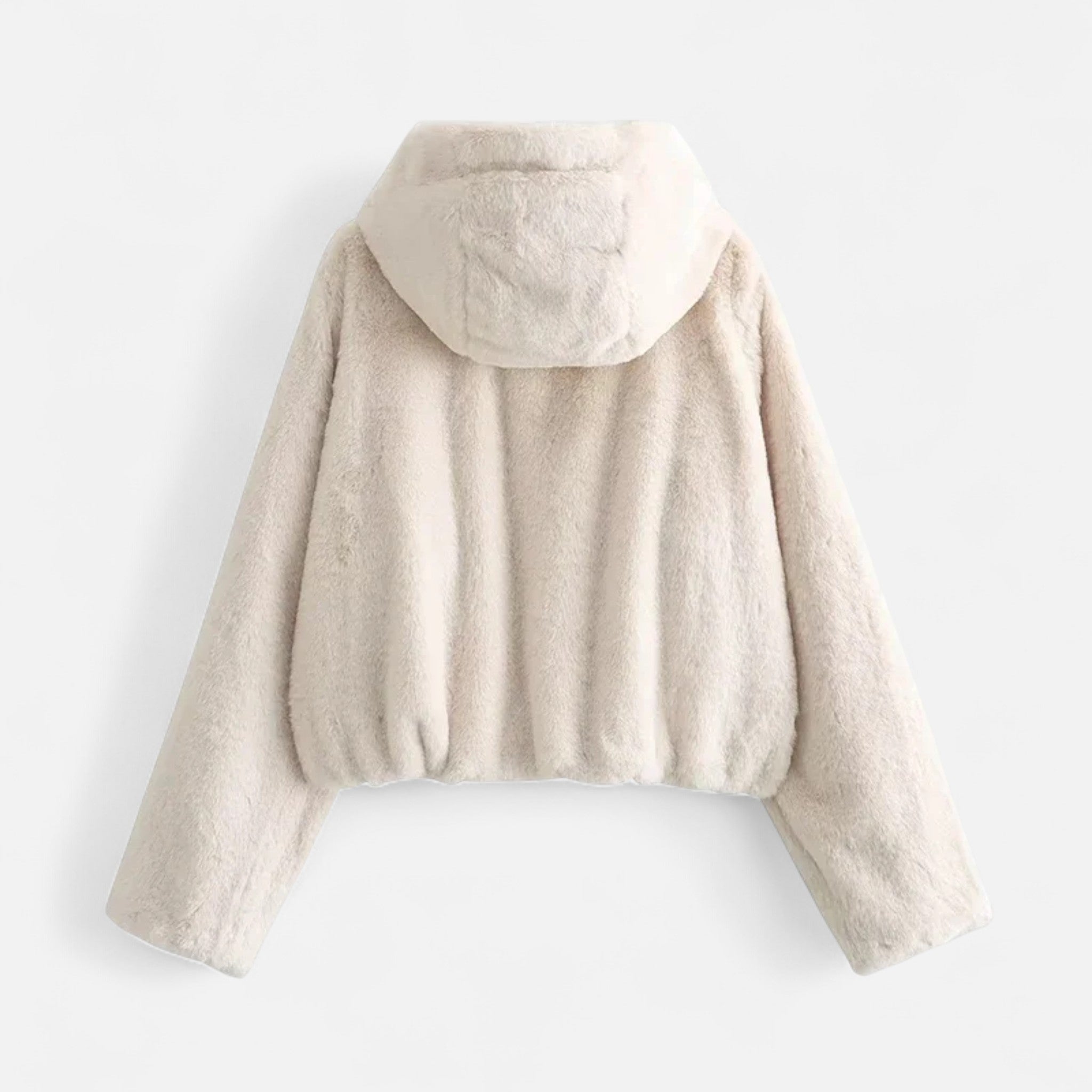 Cappotto Donna con Cappuccio in Pelliccia Sintetica – Comfort Invernale di Lusso