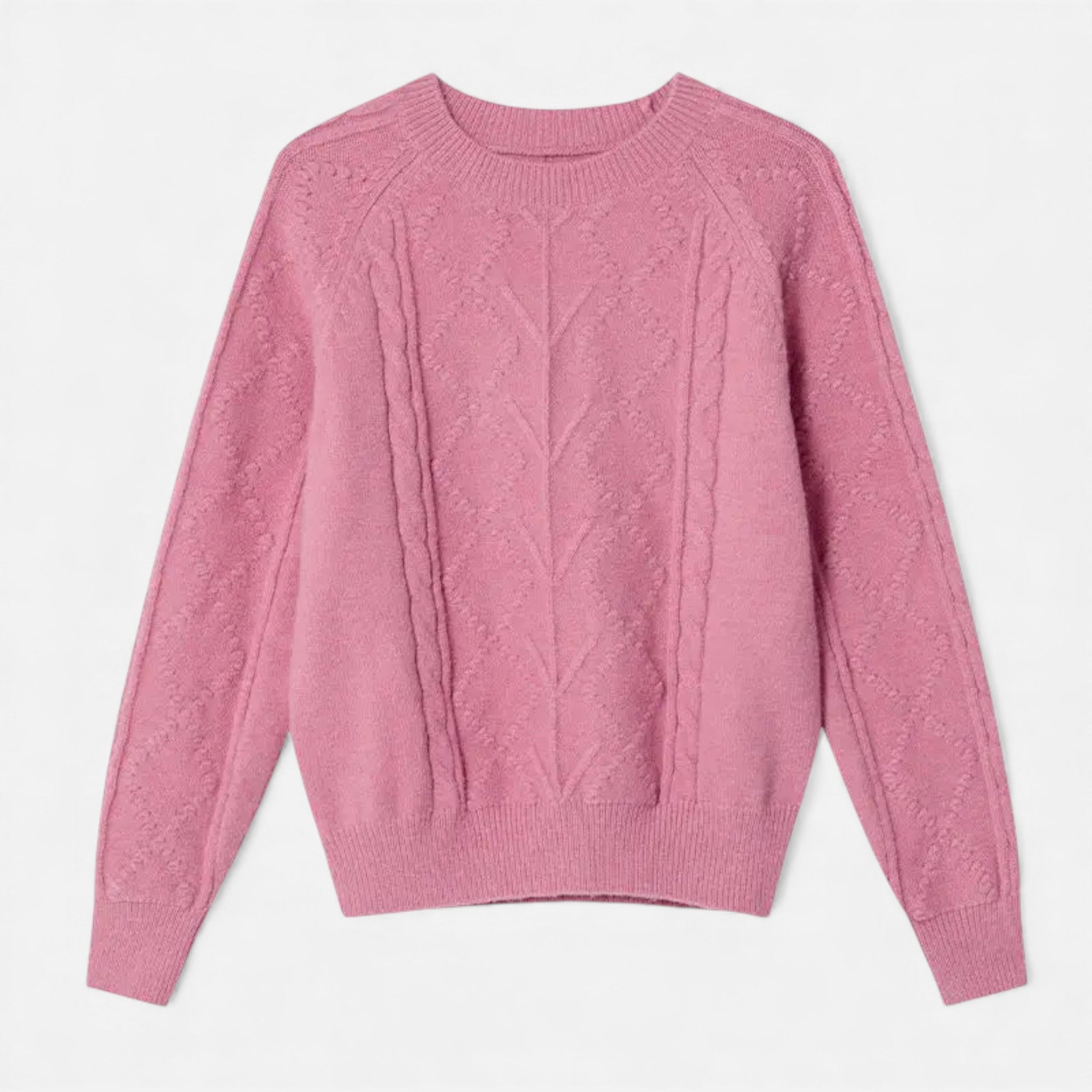 Women's Loose-Fit Knitted Cable Sweater
