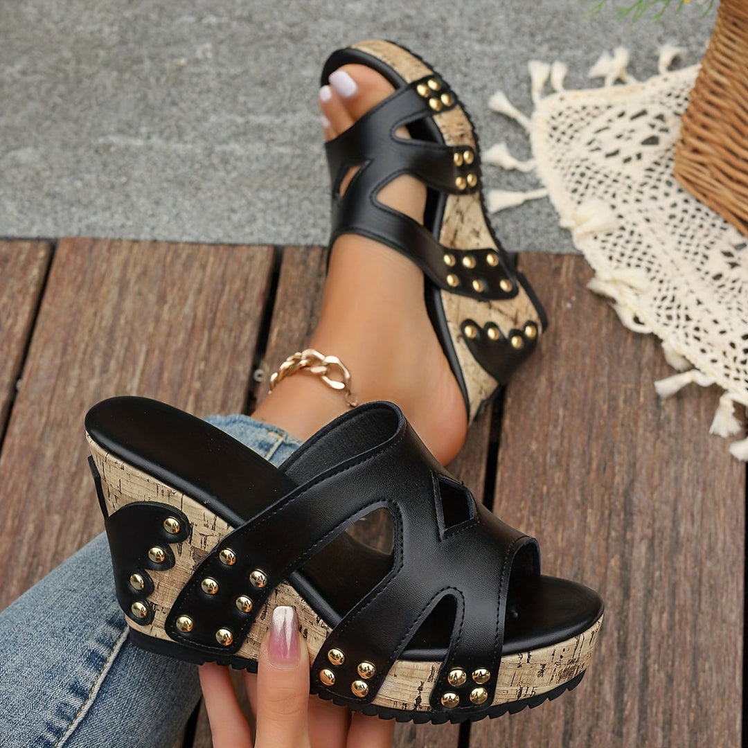 Sandalias cómodas de cuña para uso diario
