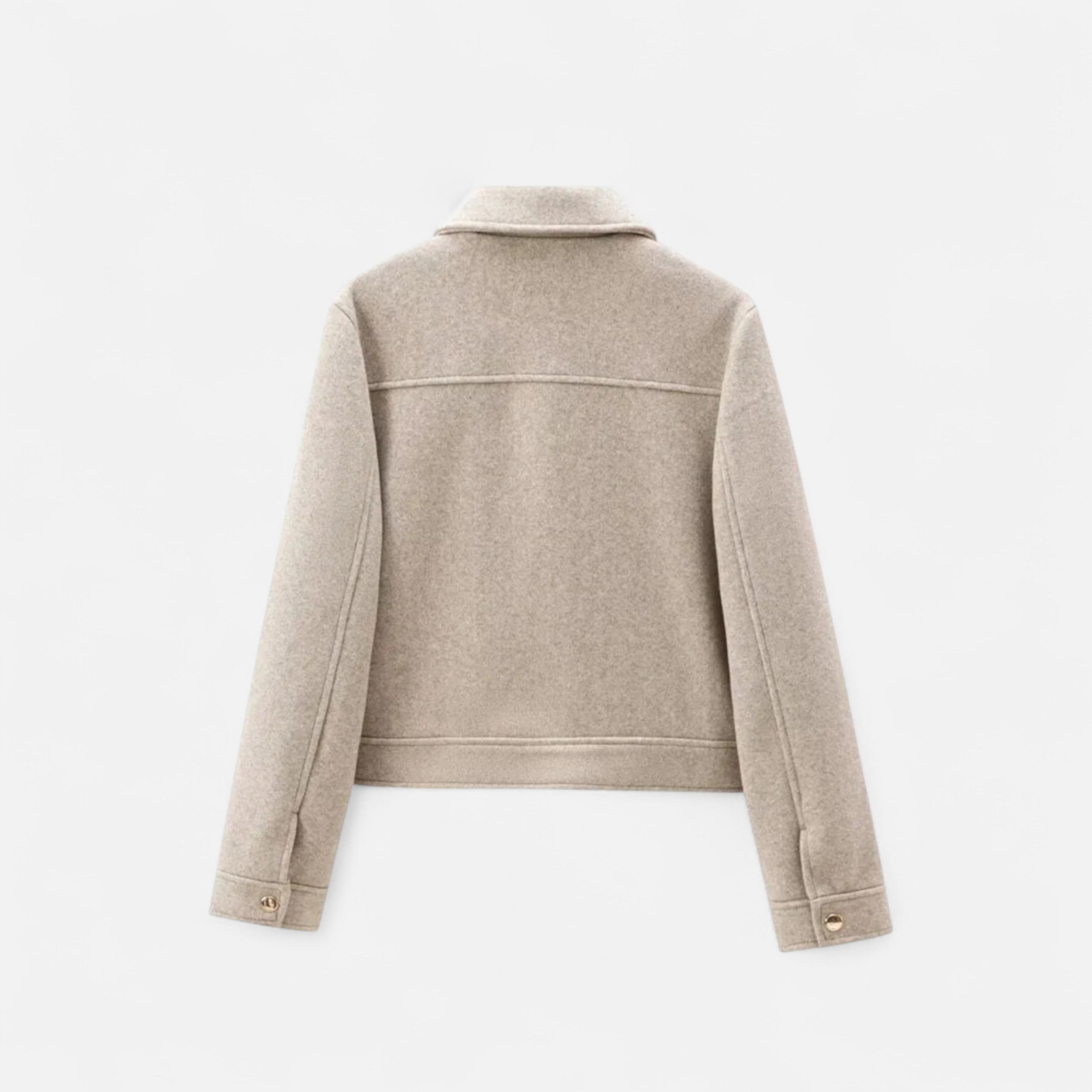 Chaqueta de invierno elegante para mujer con cremallera