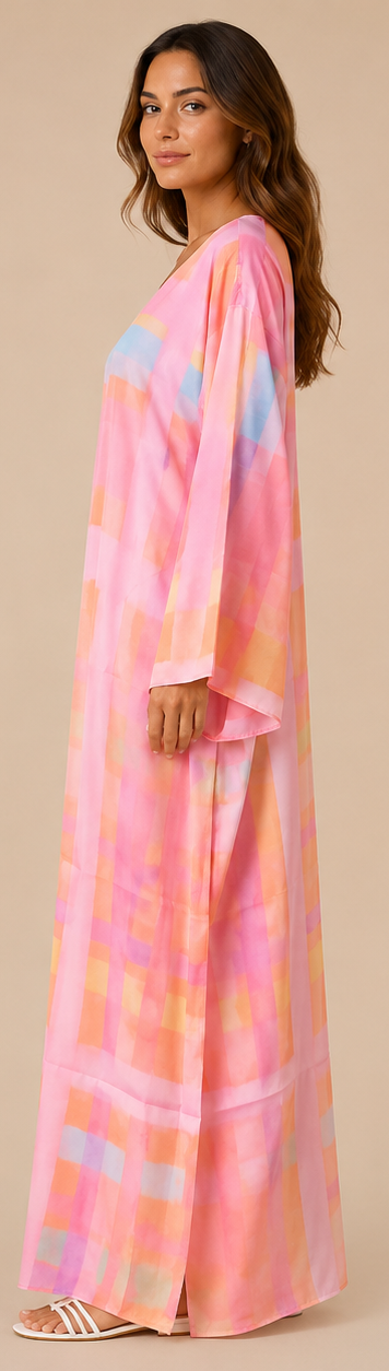 Sunset Stripe Comfort Dress