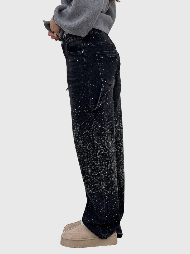 Pantalones con patrón de diamantes