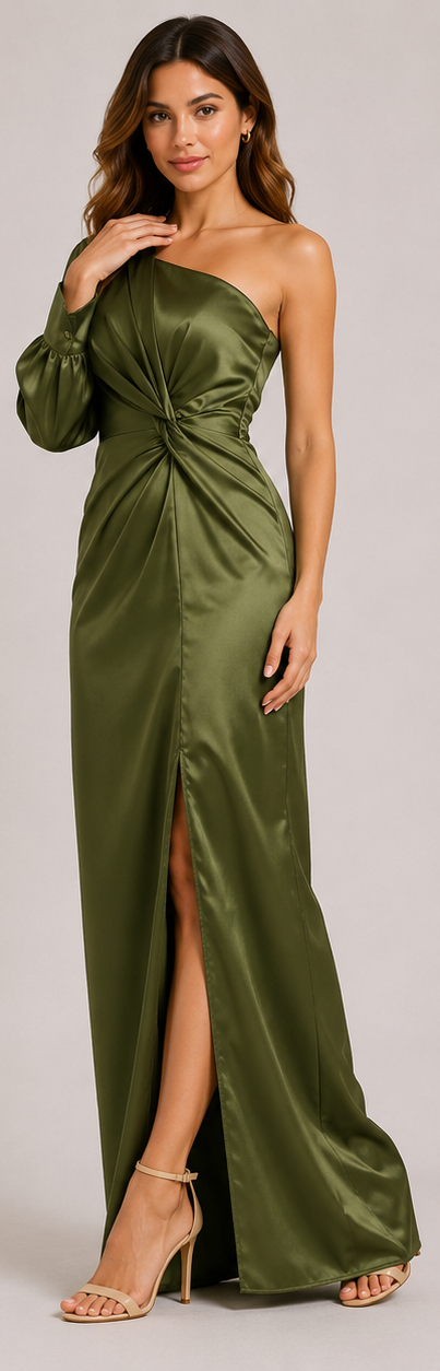 Pleated Midi Dress with Refined Silhouette