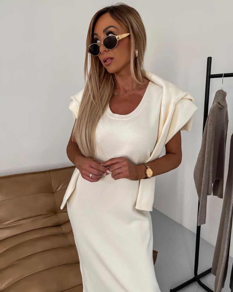 Elegant Knit Two-Piece Set