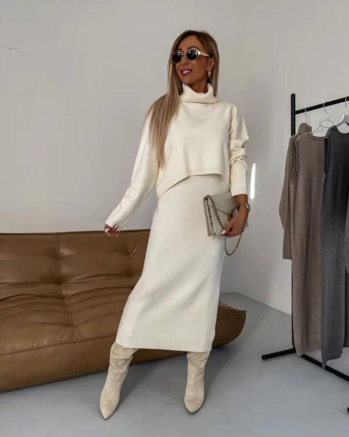 Elegant Knit Two-Piece Set