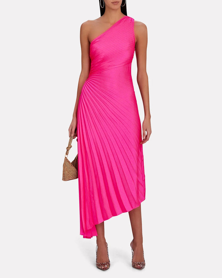 Luxurious Evening Party Asymmetric Maxi Dress for Women